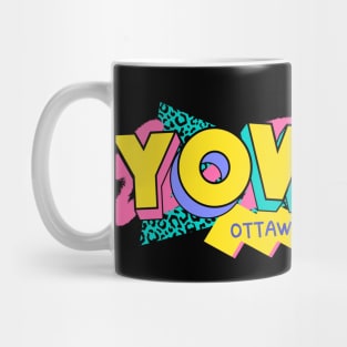 Ottawa, Canada Retro 90s Logo Mug